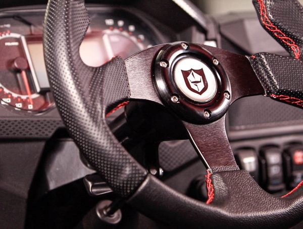 Tusk Steering Wheel Hub with Pro Armor Steering Wheel Formula Steering Wheel For Polaris RANGER 400 2010-2014 