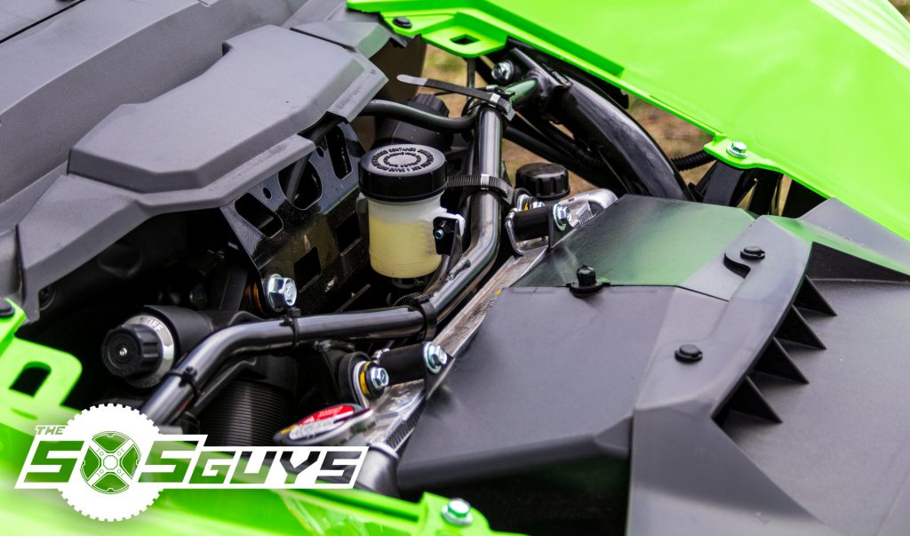 thumbnail image 2 of Front Shock Mount Braces For Kawasaki Teryx KRX 1000 - Black Powder Coated 2 of 4