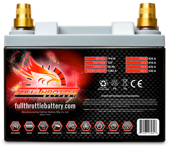 Full Throttle FT-410 Battery